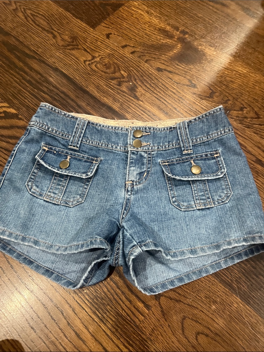 Y2K Tyte Jeans Blue Denim Cargo Pocket Shorts